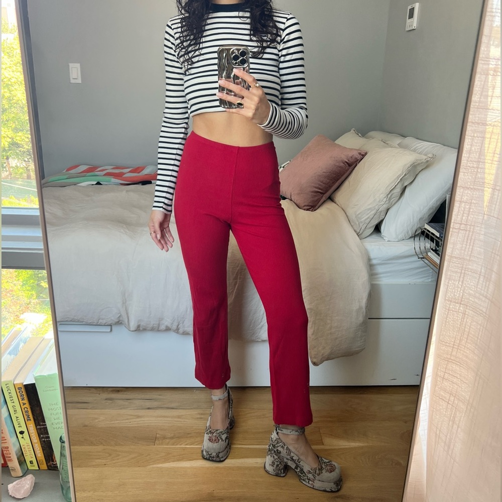 Reformation Ribbed Trouser
